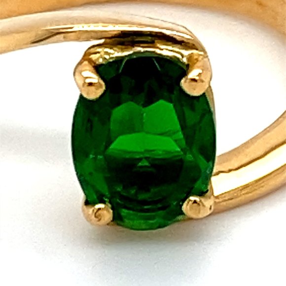Tsavorite 1.65ct Solid 18K Yellow Gold Ring - Picture 8 of 8